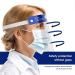 5-Pack Reusable Face Shield with Clear Protective Film - Anti-Dust, Anti-Spitting, Anti-Fog - Comfortable Sponge and Elastic Band - Protect Eyes and Face - Buy Online on GoSupps.com