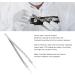 Straight Head Tweezers Tweezer Straight Tip Tweezers Straight Head Fine Tip Stainless Steel Ceramic Anti Magnetism Jumper Repair Tweezers Tweezer - Buy Online on GoSupps.com