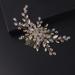 Beryuan Gold Beaded Hair Comb for Bride | Crystal Wedding Hair Accessory for Women and Girls - Buy Online on GoSupps.com