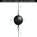Hayabusa Double Ended Bag Classic Sphere - Black  12 Inches - Buy Online on GoSupps.com