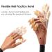 Nail Practice Hand with 400 Replacement Tips - Flexible Acrylic Manicure Hand for Beginners & Nail Technicians - Brown - Buy Online on GoSupps.com