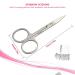 Professional Eyelash Extension Tweezers Kit with Eyebrow Scissors - Stainless Steel Tools Set in Storage Box - Buy Online on GoSupps.com