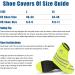 Flintronic Waterproof Bicycle Overshoes - Unisex Reflective XL Fluorescent Yellow Windproof & Dirt Repellent Shoe Covers - Buy Online on GoSupps.com