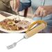 Disabled Fork - Disabled Patient Arthritis Elder Utensil Removable Flexible Rotating Eating Fork Tablewares