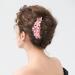 Sankuwen Rhinestone Flower Hair Comb Hairpin Barrette Accessory - Style-C Pink - Buy Online on GoSupps.com