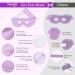 NEWGO Cold Eye Mask - Reusable Hot Cold Therapy Cooling Eye Mask for Puffy Eyes, Migraine, Dark Circles, Dry Eyes, Swollen Eyes, Sinus Pain - Light Purple - Buy Online on GoSupps.com
