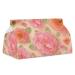 Tissue Box Cover Tissue Box Holder Orange Camellia Pattern Print Tissue Holder Travel Tissue Packs Facial Paper Holder Decorative Holder