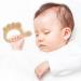 Mezrkuwr Thumb Silicone Bite Ring with Pacifier Chain | Teething Relief & Sensory Exploration | Cute & Easy to Handle - Buy Online on GoSupps.com