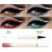 Double Ended Eyeliner Set - Black & Metallic Liquid Eyeliner Glitter Eyeliner Liquid Sparkling Eyeshadow Waterproof Glowing Eye Makeup Set (05#Orange) - Buy Online on GoSupps.com