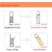 Urmspst Zipper Pull Replacement - 16 Pcs Detachable Tabs for Clothing, Jackets, Backpacks - Black, Gold, Silver - Upgraded Pulls for Luggage & Purses - Buy Online on GoSupps.com