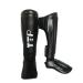 Boxing Muay Thai Shin Guards Pads, Padded Leg Protective Gear for Martial Arts, MMA Training,Fighting, Kickboxing and Sparring Black Medium