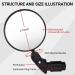 HOPENE 2023 Bike Mirrors - 360 Rotation, HD Wide View, 1 Pair - Buy Online on GoSupps.com