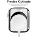 Yolovie Bling Crystal Diamonds Rhinestone Apple Watch Case 40mm - Silver | Hard PC Protective Frame for Women | Compatible with iWatch Series 6/5/4/3/2/1/SE - Buy Online on GoSupps.com