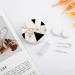 Bagea-Ka Geometric Marble Art Contact Lens Case - Black & White Travel Eye Care Kit with Mirror Tweezers and Solution Bottle - Buy Online on GoSupps.com