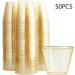 50 Pcs Gold Glitter Plastic Cups URMAGIC 9Oz Disposable Clear Plastic Cups Wedding Party Cups Disposable Wine Glasses Beverage Wine Glass Champagne Cocktail Cup for Halloween Thanksgiving Christmas - Buy Online on GoSupps.com