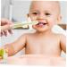 Healvian 8 STK Baby Toothbrush Set - Travel-Friendly Smooth Bristle Silicone Newborn Mund Cleaner - Buy Online on GoSupps.com