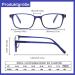 Cojwis 2 Pack Blue Light Blocking Reading Glasses for Men & Women - Feather Hinge Anti-Dizzy (1 Black 1 Blue +0.75x Magnification) - Buy Online on GoSupps.com