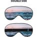 Ocean Waves Print Double-Sided Eye Mask | Soft Light Blocking for Better Sleep Quality - International Shipping - Buy Online on GoSupps.com