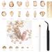 2630Pcs Champagne Gold Nail Rhinestones Set with Tweezer & Wax Pen - Crystal Flatback Gems for Nail, Face, Eye Makeup & DIY Crafts - Buy Online on GoSupps.com