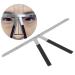 Eyebrow Drawing Shaping Template Eyebrow Ruler with Scale Practical Three Points Positioning Eyebrow Makeup Aid Accessories Reusable Eye Brow Measurement Tool Made of Alloy