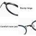 Modern +3.0 Black Reading Glasses for Women | Blue Light Protection & Eye Strain Relief | Computer & TV Use - Buy Online on GoSupps.com