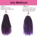 8 Packs 22'' Purple Goddess Locs Crochet Hair | Boho Faix River Locs with Curly Ends | 8 packs/lot T1B/Purple - Buy Online on GoSupps.com
