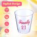 Nuogo 100 Pcs Finally 21 Plastic Shot Glass - 21st Birthday Gift & Decorations for Her | Party Supplies - Buy Online on GoSupps.com