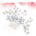 Angoily Wedding Hair Accessories Bridal Hair Comb Flower Hair Comb Bridal Hair Accessories Jeweled Hair Combs Veil Hair Comb Wedding Hairpieces Tiara Rhinestone Bride Pearl - Buy Online on GoSupps.com
