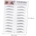  Ipetboom Ipetboom Eyebrow Stickers Eyebrow Transfers Kit for Artificial Brows Easy to Apply for Men and Women Black - Buy Online on GoSupps.com