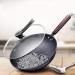 DNCG Frying Pan Skillet 34cm Fine Iron Wok Physical Pan Cooker Kitchen Utensils - Buy Online on GoSupps.com