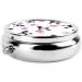 FoRes Girly Red Perfume Bottle & Poodle Print Pill Box - Travel Mini Medicine Storage 3 Compartments Iron Plated Black - Buy Online on GoSupps.com