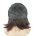 Lydell 8 Short Bob Chestnut Brown Synthetic Wig with Flat Bangs & Central Dot - Heat Resistant Hairstyle - Buy Online on GoSupps.com