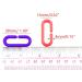 Esme 100 Pieces Plastic C-Clips Hooks Chain Links Rainbow C-Links Children's Learning Toys Small Pet Rat Parrot Bird Toy Cage - Buy Online on GoSupps.com