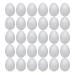Crafjie Foam Eggs 30pcs 3.15 Inch (8cm) White Craft Polystyrene Eggs Smooth for Spring Easter Halloween Christmas Holiday Crafts Making Handmade DIY Painting School Projects 3.15in 30pcs