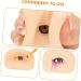 Professional Mold Reusable Blank Skin Silicone Up Simulated Left Eye Tool Make Practicing Practice 6.9x5.2cm As Shown 2 - Buy Online on GoSupps.com