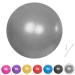 Fresion Small Exercise Ball Soft Yoga Balls,Mini Pilates Ball 25cm for Core Training Exercise,Durable Gray