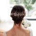 Rose Gold Floral Wedding Hair Comb Set with Crystal Accents - Perfect Bridal Hair Accessories - Buy Online on GoSupps.com
