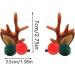 Golden Apple 4 Pairs Girls Novelty Antler Hair Clip Women Hair Barrettes Cute Deer Horn and Ears Christmas Hair Pins Xmas Party Supplies (Brown) - Buy Online on GoSupps.com