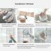 Household Cleaning Tool Magnetic Window Cleaner Sponge Glass Surface Wiper Glass Cleaner Double Sided Cleaning Brush Pink Colour:White - Buy Online on GoSupps.com