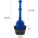 JS Jackson Supplies Blue Bellows Accordion Toilet Plunger with Black Storage Tray - Buy Online on GoSupps.com