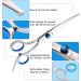 Elfirly Curved Dog Grooming Scissors - Round Safety Tip Pet Shears for Dogs & Cats (Blue) - Buy Online on GoSupps.com