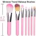 Kids 7Pcs Makeup Brush Set - Pink | Foundation, Eyebrow, Eyeliner Brushes for Children Girls - Buy Online on GoSupps.com