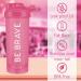 Be Brave Protein Shaker Bottle 700ml - 2 Pack BPA-Free Mixer Ball & Airtight Lid for Smooth Shakes - Pink - Buy Online on GoSupps.com