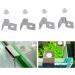 Zerodis 4pcs Stainless Steel Fish Glass Cover Support Bracket Aquarium Cover Glass Clip Holder Lid Bracket Fish Protection(6mm) - Buy Online on GoSupps.com