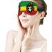Lion Glasses Jamaica Rasta Sleep Mask Eye Cover for Sleeping Blindfold with Adjustable Strap Blocks Light Night Travel Nap for Men Women - Buy Online on GoSupps.com