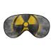 Yellow Nuclear Radioactive Symbol Reactor Sign Sleep Mask Eye Cover for Sleeping Blindfold with Adjustable Strap Blocks Light Night Travel Nap for Men Women