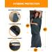 Aspect Outdoor Sleeping Bag Liner & Inflatable Pillow - Lightweight Breathable Sack & Ultralight Comfortable Camping Gear - Grey/Orange - Buy Online on GoSupps.com