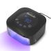 Lavinda UV LED Nail Lamp 54W UV Nail Light for Gel Polish Acrylic Nails Professional Gel Nail Lamp with Auto Sensor Fast Curing Nail Dryer 4 Timer Settings Nail Art Tools for Salon Home Use Black-Plug in