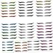 FOMIYES 18 Pcs Eyeliner Stickers Eye Shadow Sticker Self-adhesive Double Eyelid Strips Beauty Products Flash 1 count (Pack of 1) Assorted Colorx3pcs - Buy Online on GoSupps.com