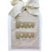 Handmade Nail Wearing False Nail Set with Gradual Bow Knot Small and Fresh Whitening Detachable Nail Patch (Size : L) 1 count (Pack of 1)